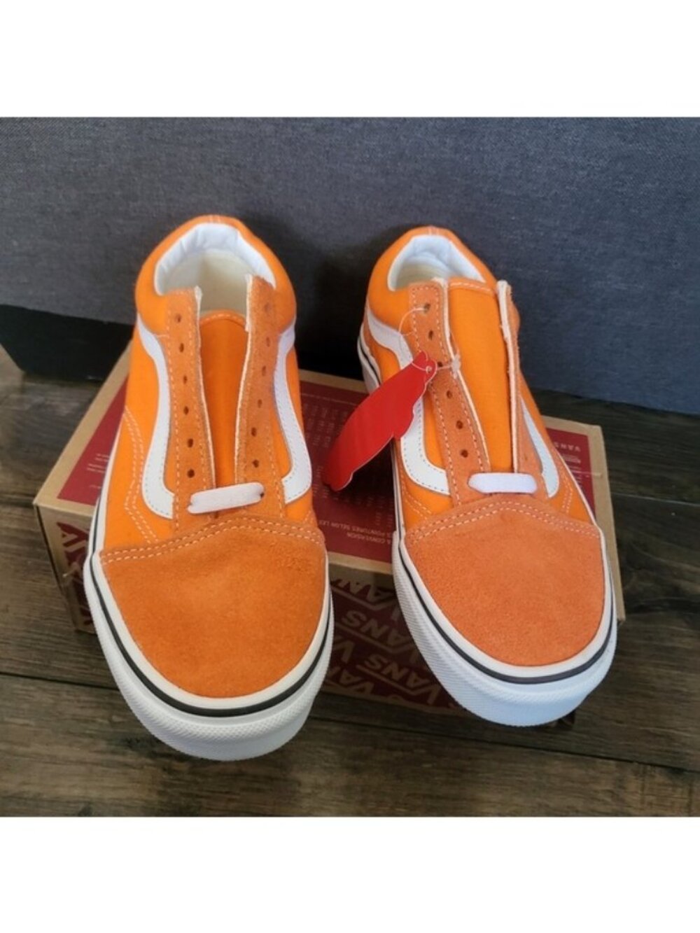 Vans Old Skool Orange Tiger Women 5.5 VNOA5KRFAVM (2022) Suede Canvas 0826 - Picture 2 of 8